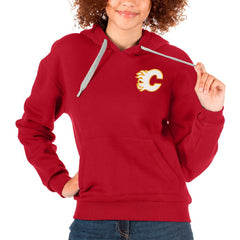 NHL Calgary Flames Antigua Women's Victory Pullover Hoodie