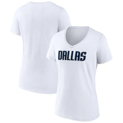 Dallas Mavericks Women's Wordmark V-Neck T-Shirt sale