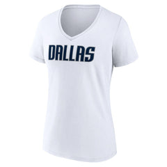 Dallas Mavericks Women's Wordmark V-Neck T-Shirt sale
