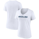Memphis Grizzlies Women's Wordmark V-Neck T-Shirt