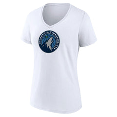 Minnesota Timberwolves Women's Logo V-Neck T-Shirt