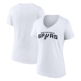 San Antonio Spurs Women's Wordmark V-Neck T-Shirt