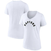 Toronto Raptors Women's Wordmark V-Neck T-Shirt
