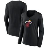 Miami Heat Women's Logo Long Sleeve V-Neck T-Shirt