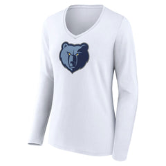 Memphis Grizzlies Women's Logo Long Sleeve V-Neck T-Shirt