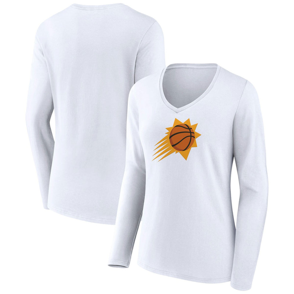 Phoenix Suns Women's Logo Long Sleeve V-Neck T-Shirt