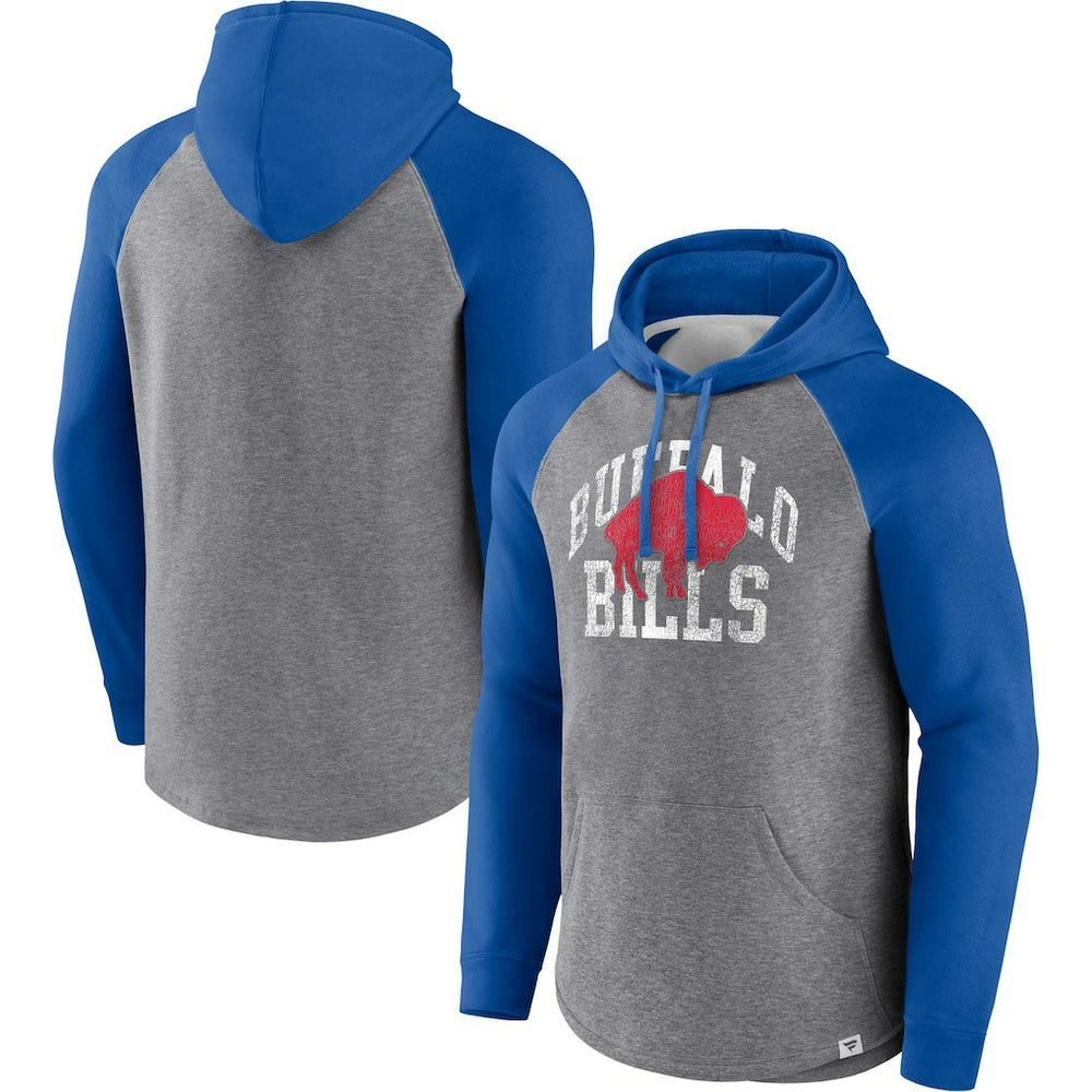 Favorite Arch Raglan Pullover Hoodie - Buffalo Bills Hoodies
