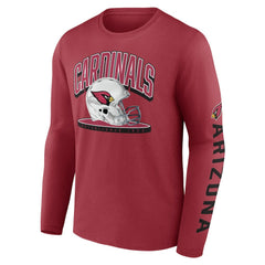 Helmet Platform Long Sleeve T-Shirt - Arizona Cardinals T-shirts