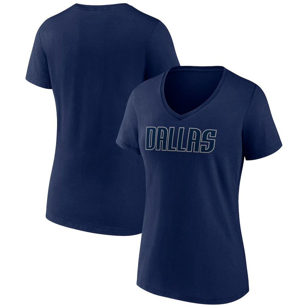 Dallas Mavericks Women's Wordmark V-Neck T-Shirt sale