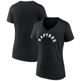 Toronto Raptors Women's Wordmark V-Neck T-Shirt