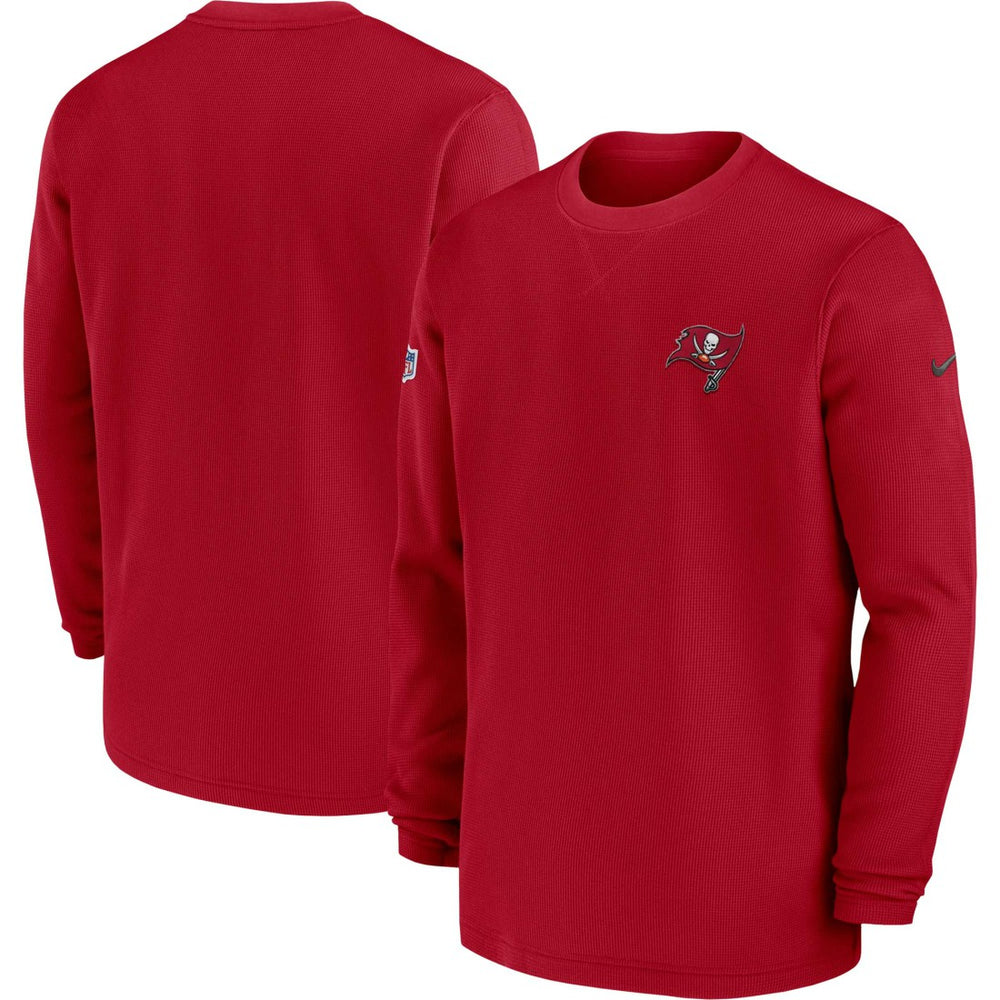 2023 Sideline Throwback Heavy Brushed Waffle Long Sleeve Top - Tampa Bay Buccaneers Tops