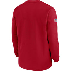 2023 Sideline Throwback Heavy Brushed Waffle Long Sleeve Top - Tampa Bay Buccaneers Tops