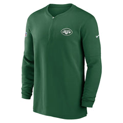 2023 Sideline Performance Long Sleeve Tri-Blend Quarter-Zip Top - New York Jets Tops