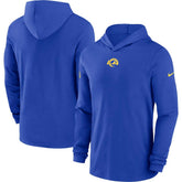 Sideline Performance Long Sleeve Hoodie T-Shirt - Los Angeles Rams Hoodies