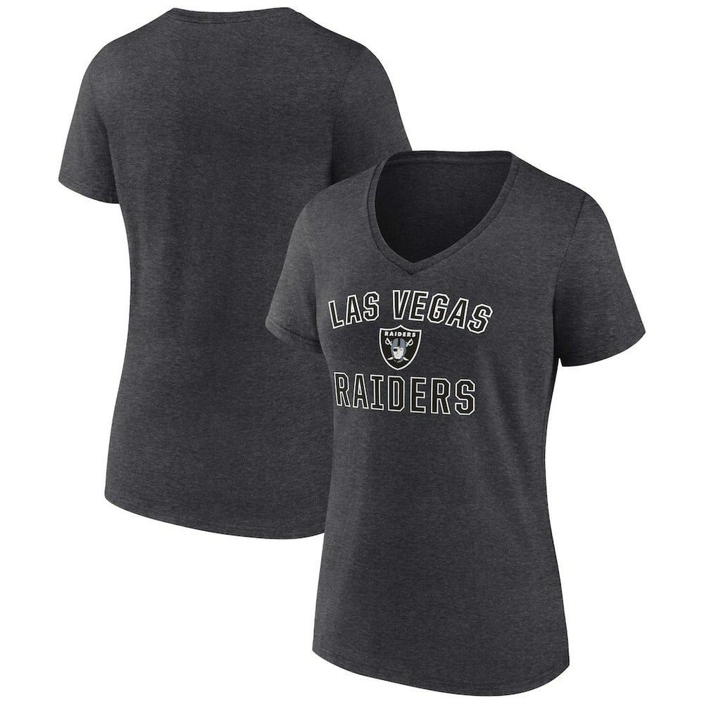 Women's Victory Arch Team V-Neck T-Shirt - Las Vegas Raiders T-shirts