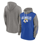 Fashion Color Block Pullover Hoodie - Los Angeles Rams Hoodies