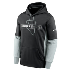 Color Block Fleece Performance Pullover Hoodie - Las Vegas Raiders Hoodies