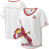 White St. Louis Cardinals Starter Women's Perfect Game V-Neck T-Shirt