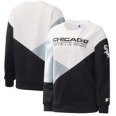 White/Black Chicago White Sox Starter Women's Shutout Pullover Sweatshirt