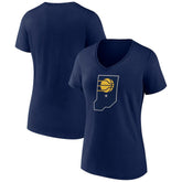 Indiana Pacers Women's Alternate Logo V-Neck T-Shirt