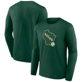 Milwaukee Bucks Alternate Logo Long Sleeve T-Shirt