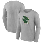 Milwaukee Bucks Alternate Logo Long Sleeve T-Shirt