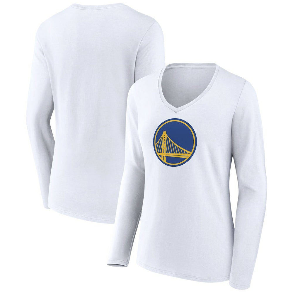 Golden State Warriors Women's Alternate Logo V-Neck Long Sleeve T-Shirt sale