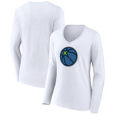 Minnesota Timberwolves Women's Alternate Logo V-Neck Long Sleeve T-Shirt
