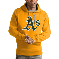 Gold Athletics Antigua Victory Pullover Team Logo Hoodie