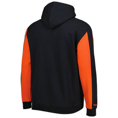 Black/Orange San Francisco Giants Mitchell & Ness Colorblocked Fleece Pullover Hoodie