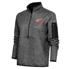 NHL Detroit Red Wings Antigua Women's Team Logo Fortune Quarter-Zip Jacket