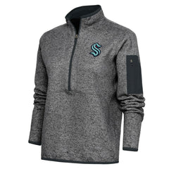 NHL Seattle Kraken Antigua Women's Team Logo Fortune Quarter-Zip Jacket