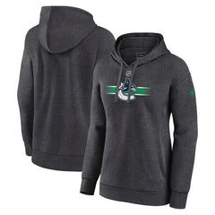 NHL Vancouver Canucks Fanatics Women's Authentic Pro Core Secondary Fleece Pullover Hoodie