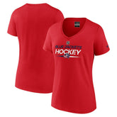 NHL Columbus Blue Jackets Fanatics Women's Authentic Pro Primary V-Neck T-Shirt