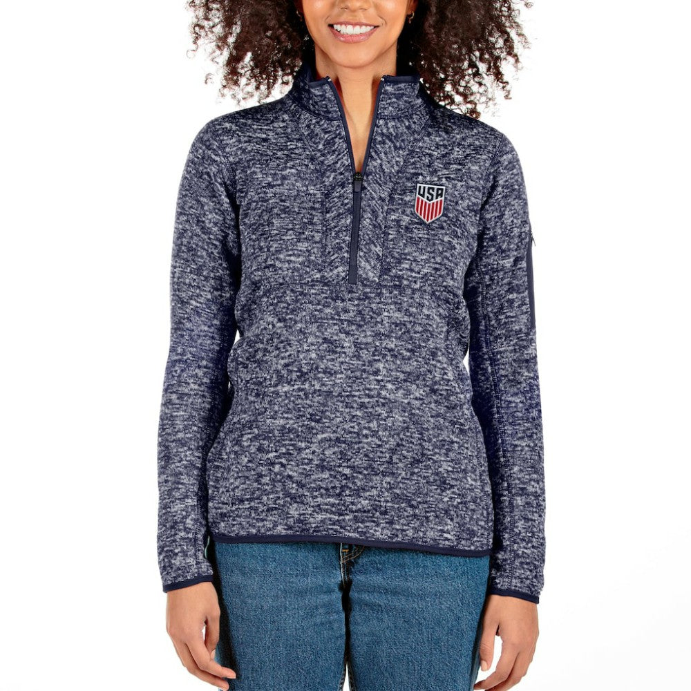 USWNT Antigua Women's Fortune Half-Zip Pullover Jacket