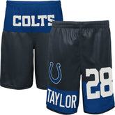Jonathan Taylor Youth Player Name & Number Shorts - Indianapolis Colts Shorts