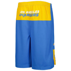 Justin Herbert Youth Player Name & Number Shorts - Los Angeles Chargers Shorts