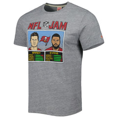 Tom Brady & Mike Evans Homage Unisex NFL Jam Tri-Blend T-Shirt - Tampa Bay Buccaneers T-shirts