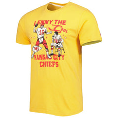 Len Dawson Homage Unisex Caricature Retired Player Tri-Blend T-Shirt - Kansas City Chiefs T-shirts