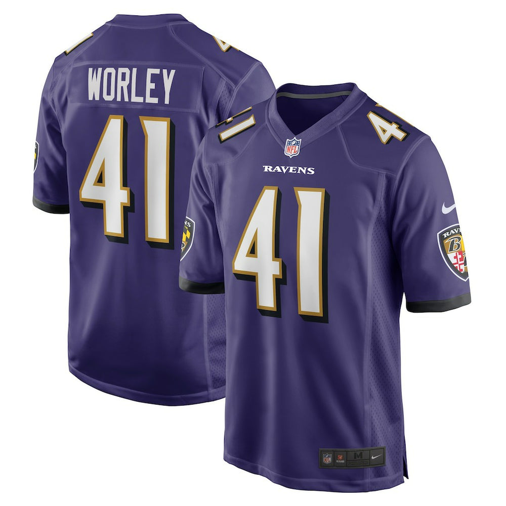 Daryl Worley Game Player Jersey - Baltimore Ravens Jerseys