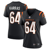 Ted Karras Women's Game Player Jersey - Cincinnati Bengals Jerseys