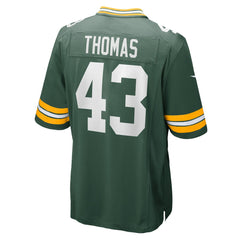 Kiondre Thomas Game Player Jersey - Green Bay Packers Jerseys