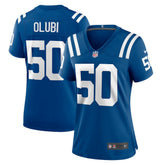 Segun Olubi Women's Game Player Jersey - Indianapolis Colts Jerseys