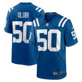 Segun Olubi Game Player Jersey - Indianapolis Colts Jerseys