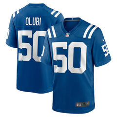 Segun Olubi Game Player Jersey - Indianapolis Colts Jerseys