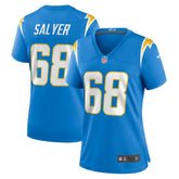 Jamaree Salyer Women's Game Player Jersey - Los Angeles Chargers Jerseys