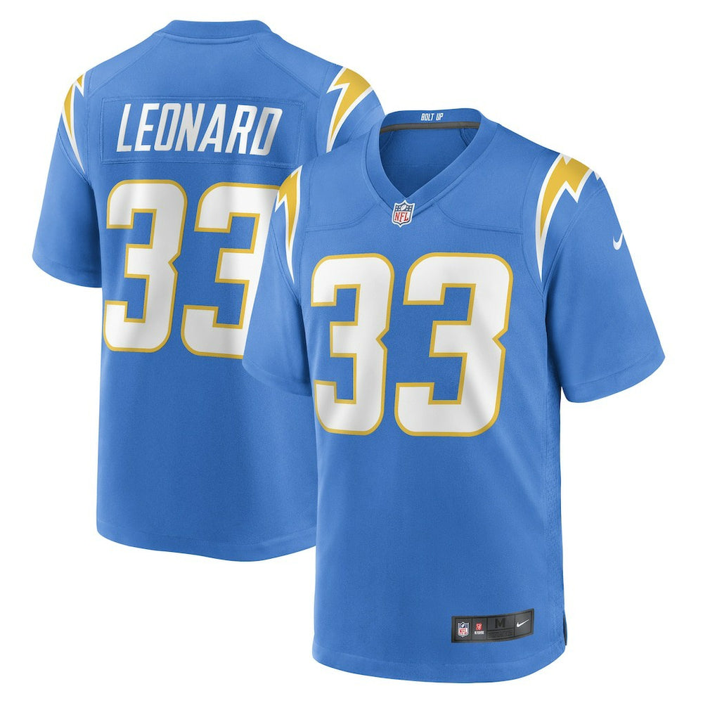 Deane Leonard Game Player Jersey - Los Angeles Chargers Jerseys