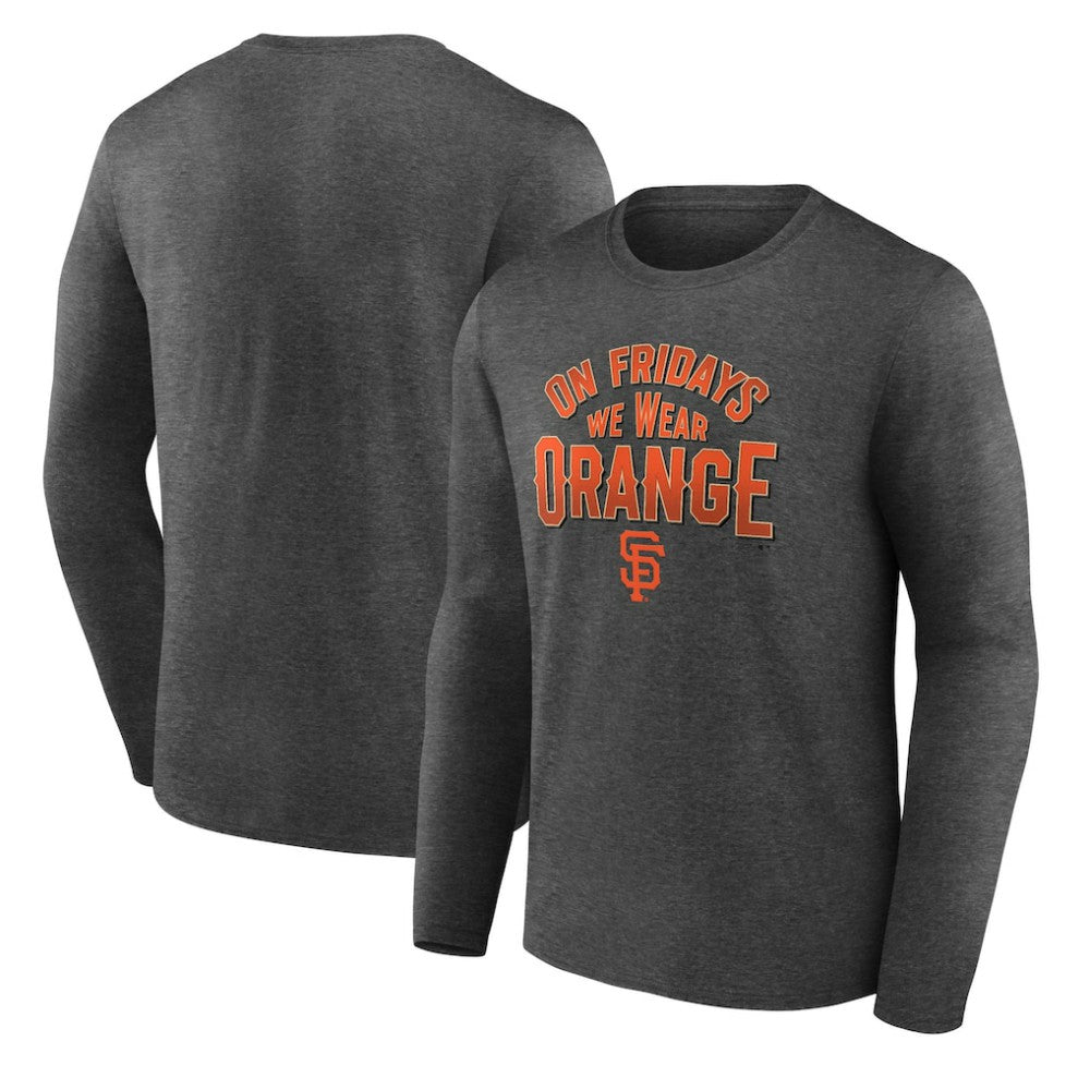Charcoal San Francisco Giants First Game Long Sleeve T-Shirt