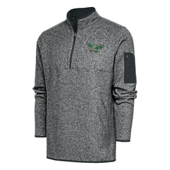 Antigua Throwback Fortune Quarter-Zip Pullover Jacket - Philadelphia Eagles Pullover