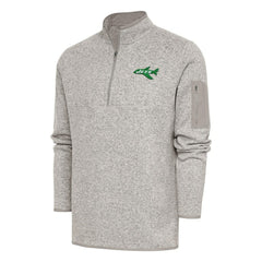 Antigua Throwback Fortune Quarter-Zip Pullover Jacket - New York Jets Pullover